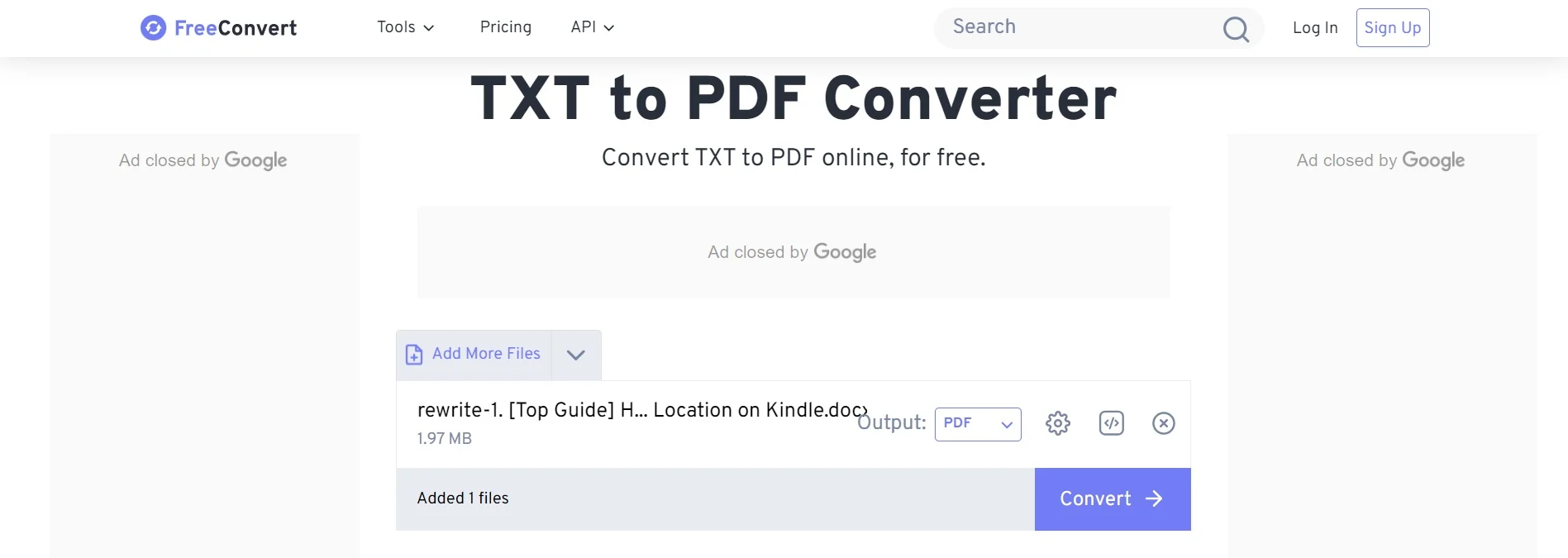 convert text to pdf online