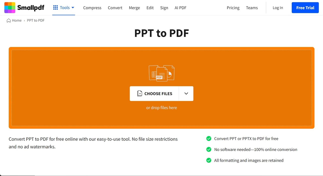 smallpdf ppt to pdf converter