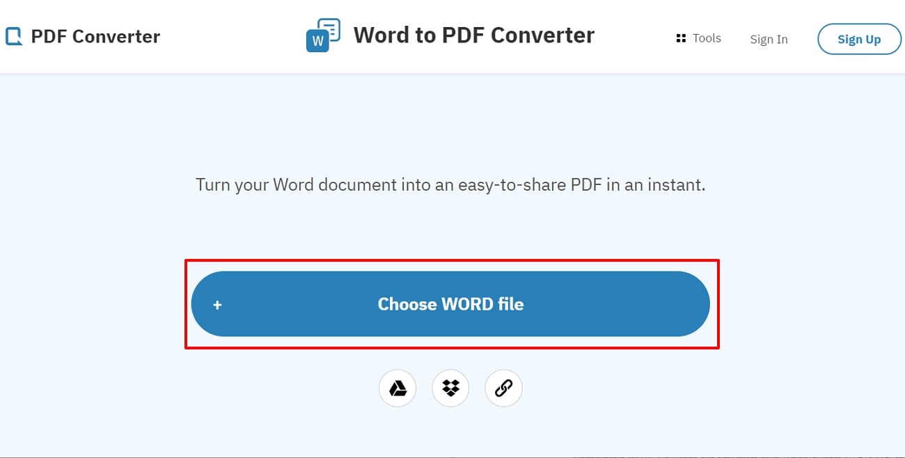 hit choose word file button