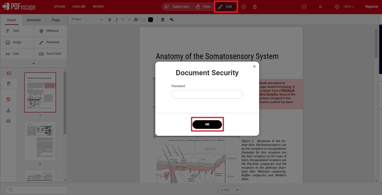 copy and paste content easily pdfescape