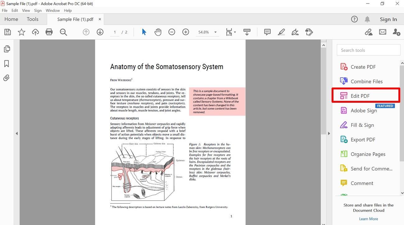 edit pdf across acrobat