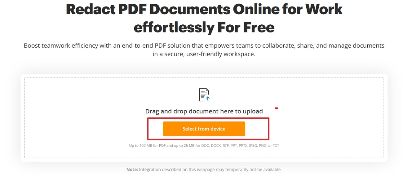 upload pdf across pdffiller