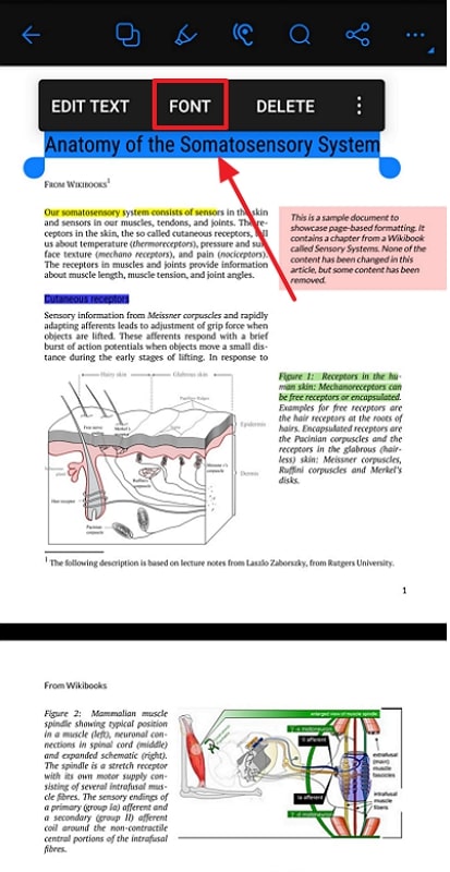 select and edit font pdf editor