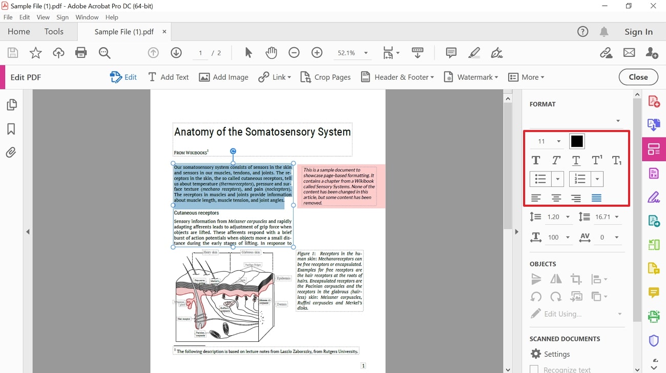 manage other font settings acrobat