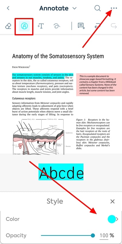 add highlight and save in lumin