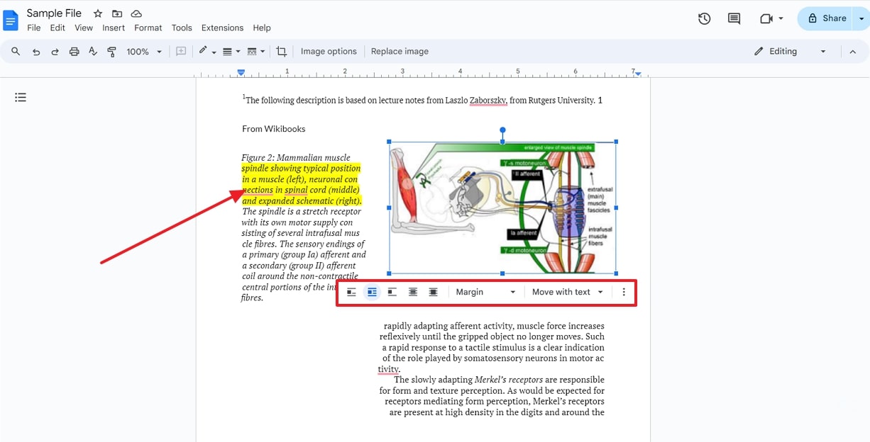 make edits in google docs