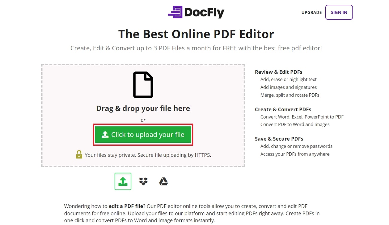 upload file across docfly