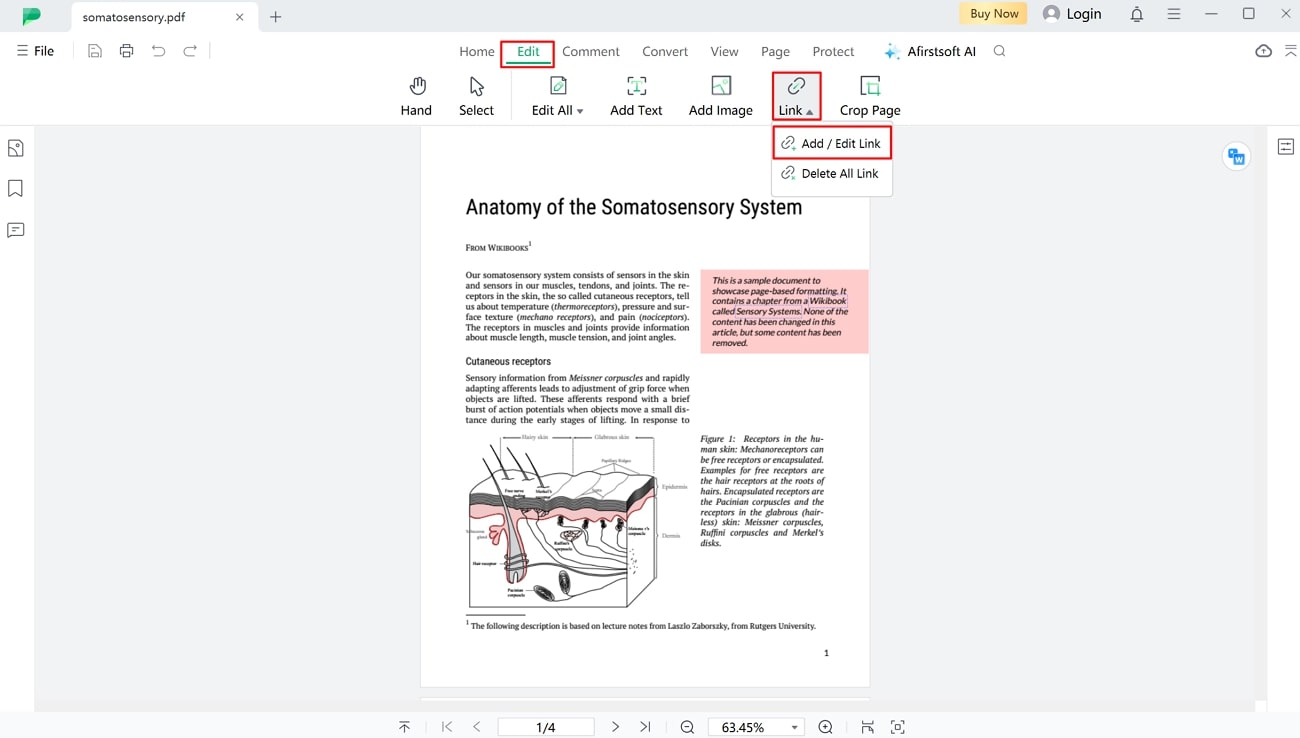 add link across pdf afirstsoft