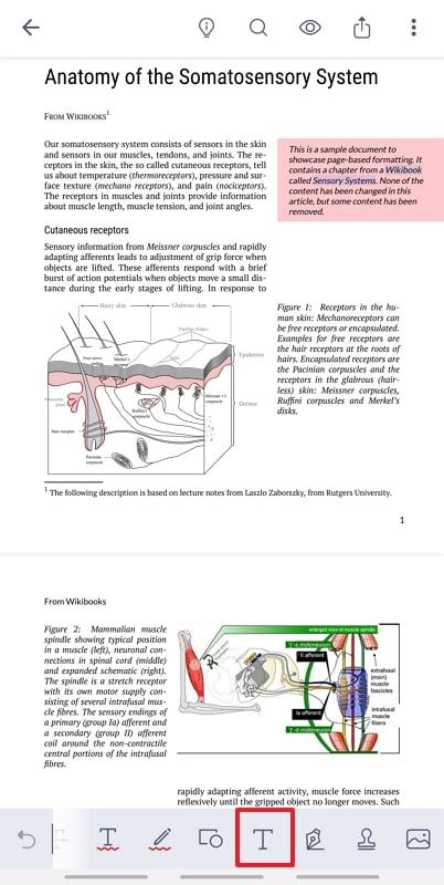 choose text properties kdan pdf reader