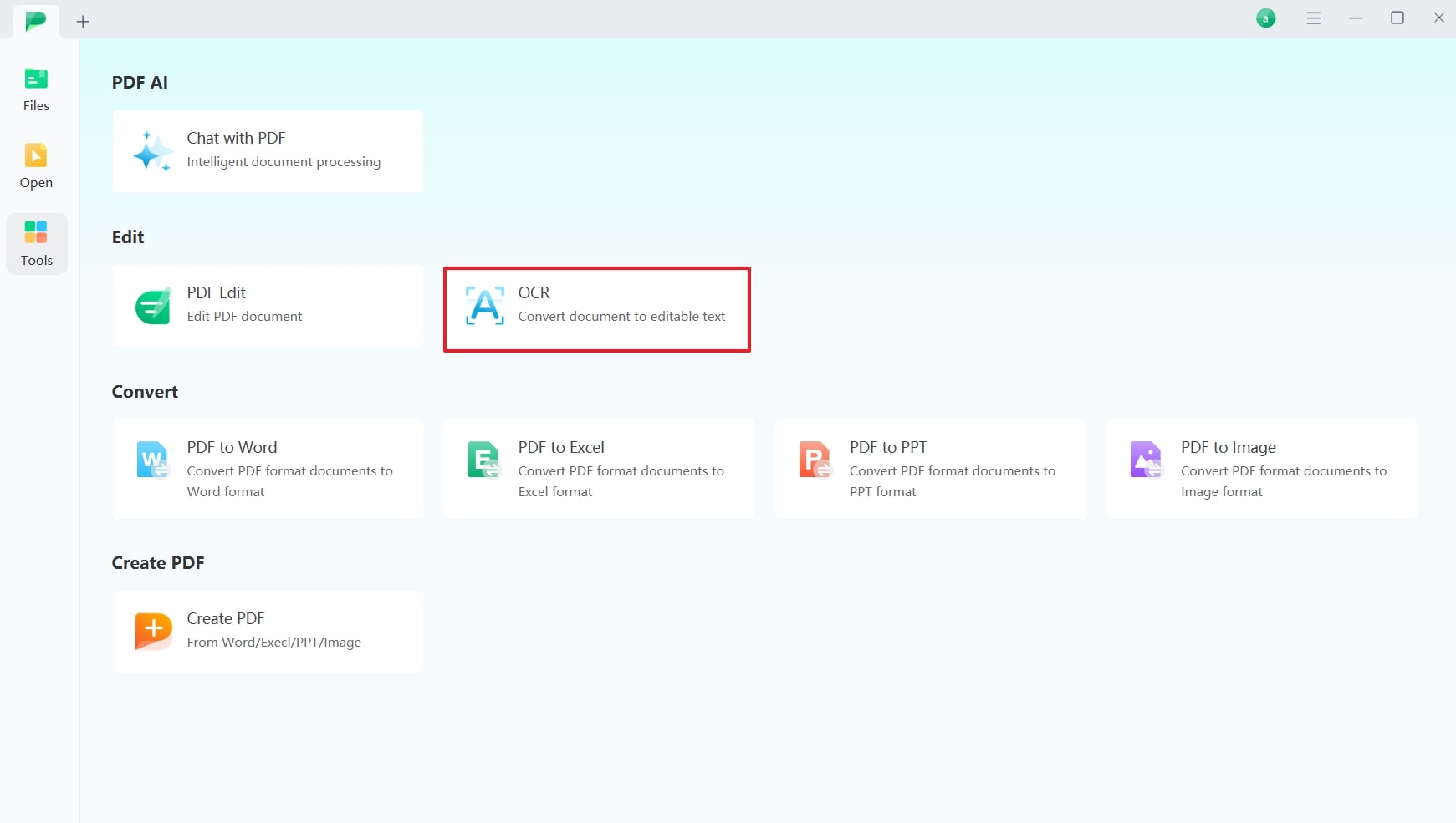 access ocr function in afirstsoft