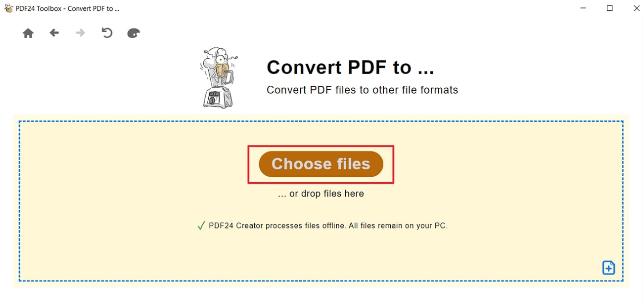 upload file in pdf24