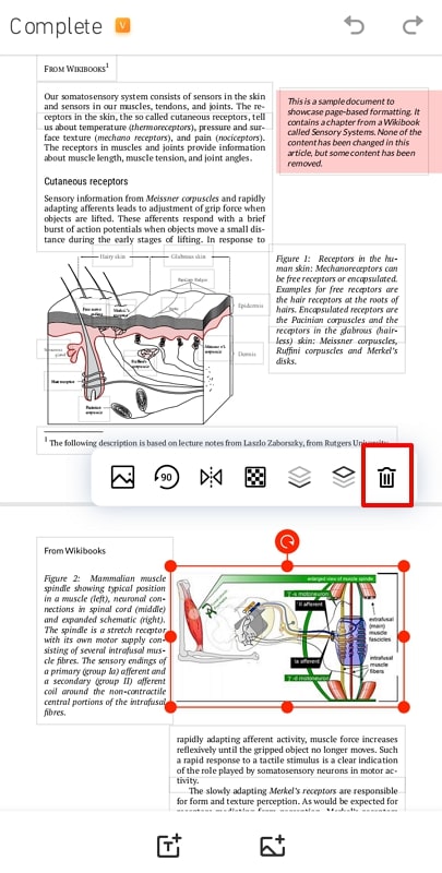 remove image from pdf pro