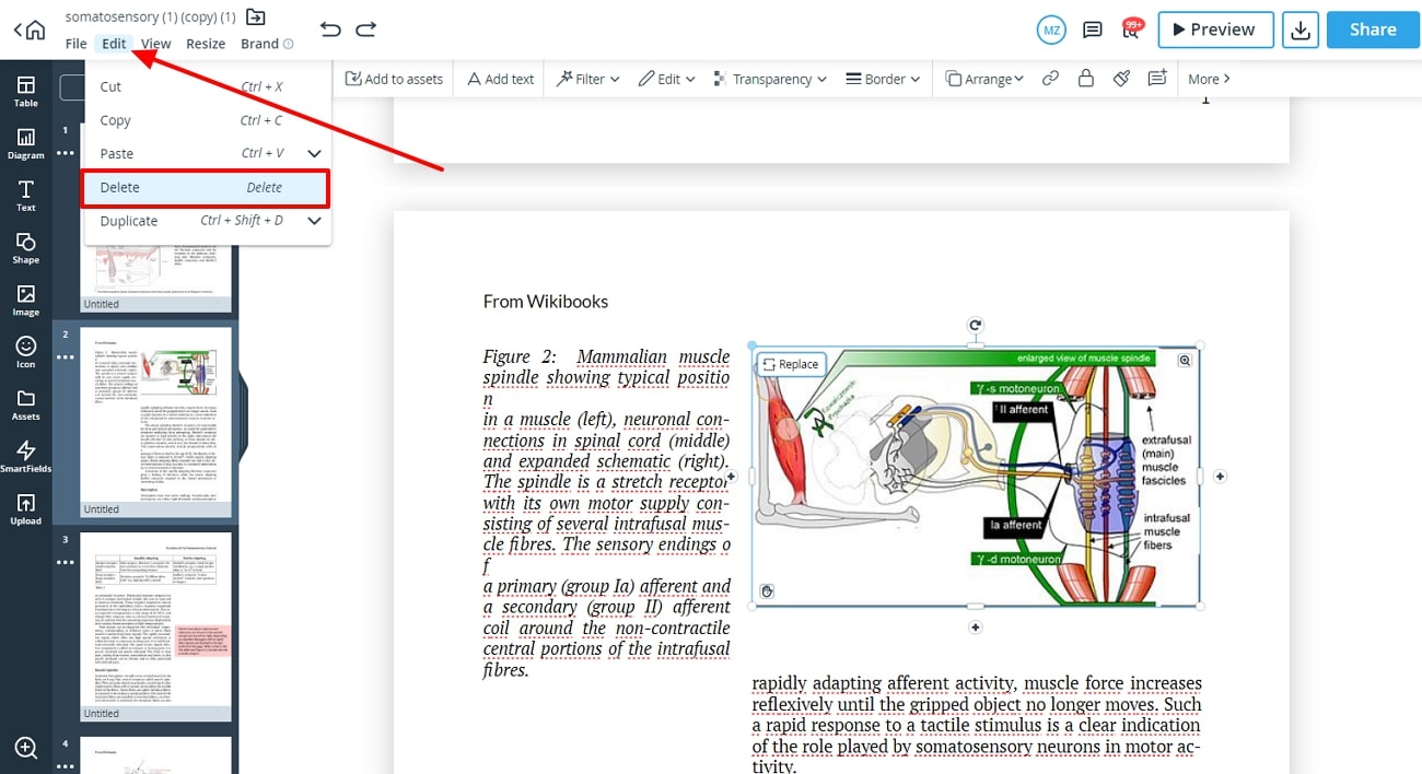 remove image from xara online