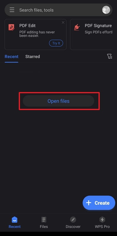 open pdf in wps app