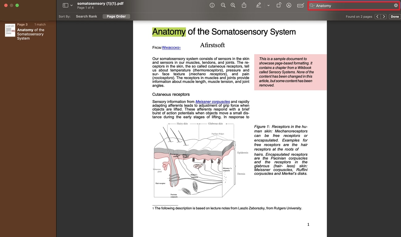 search for pdf in preview mac