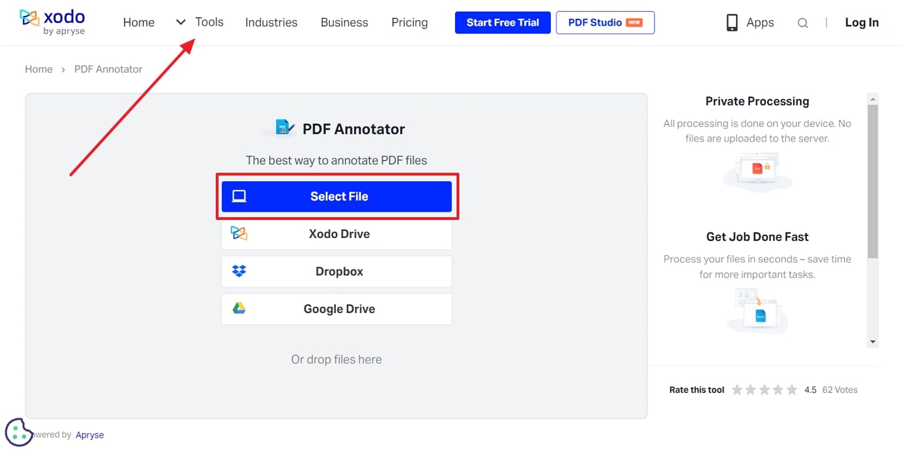 add file across xodo pdf