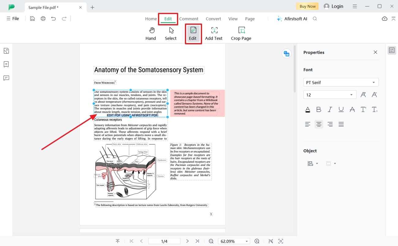 access edit tab afirstsoft pdf