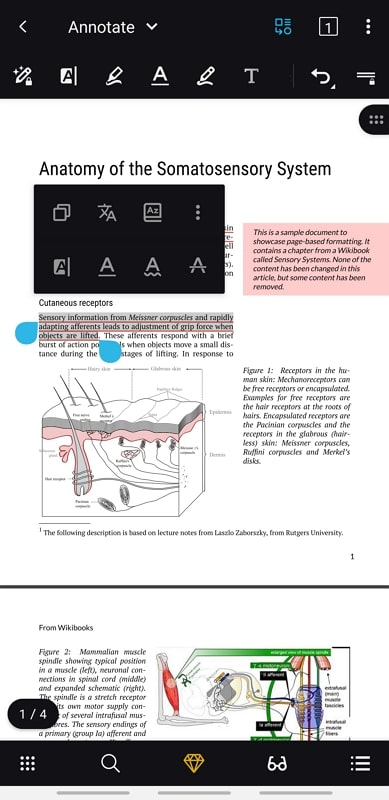 xodo pdf underline text pdf