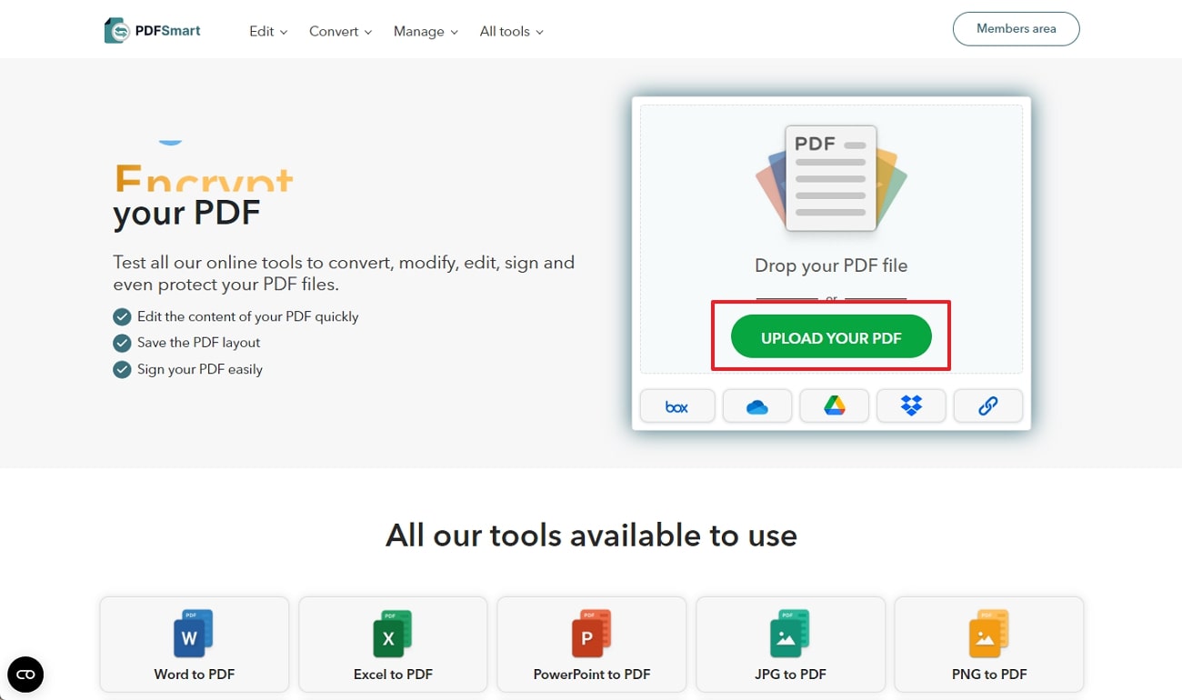 upload pdf in pdfsmart