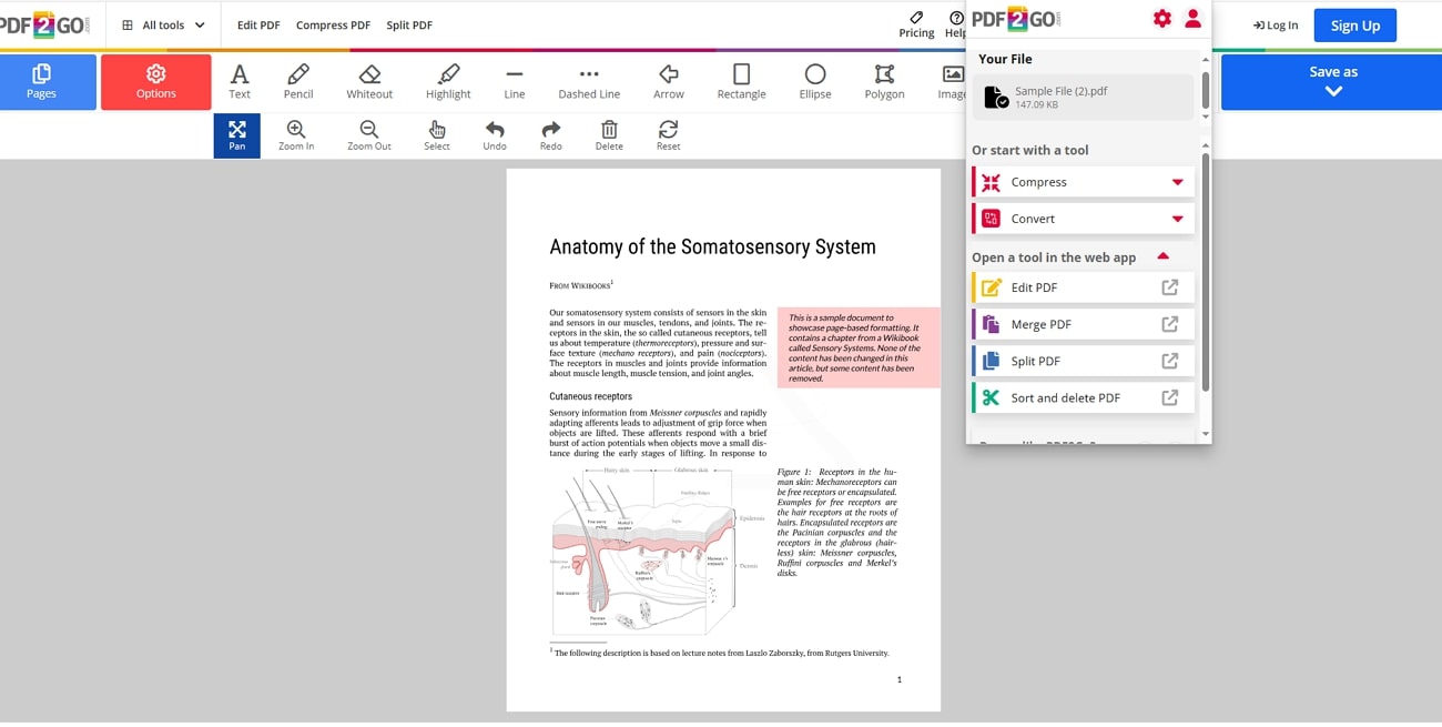 pdf2go pdf editor extension