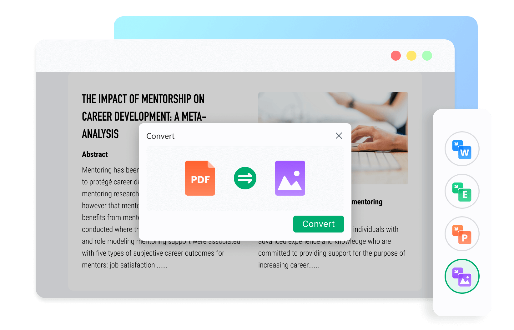 Transform PDFs into images of outstanding quality