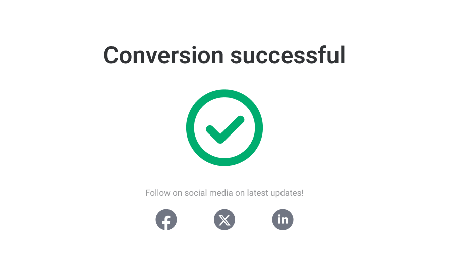 Click Convert
