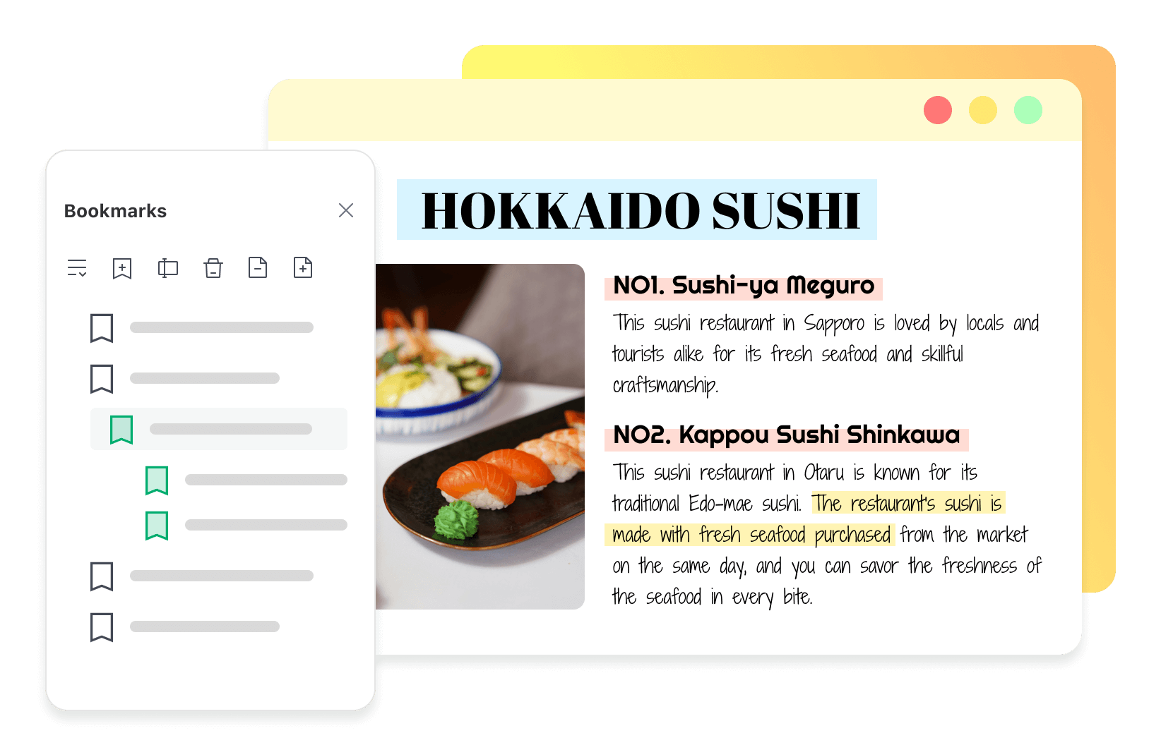 Putting Up Bookmarks To PDFs