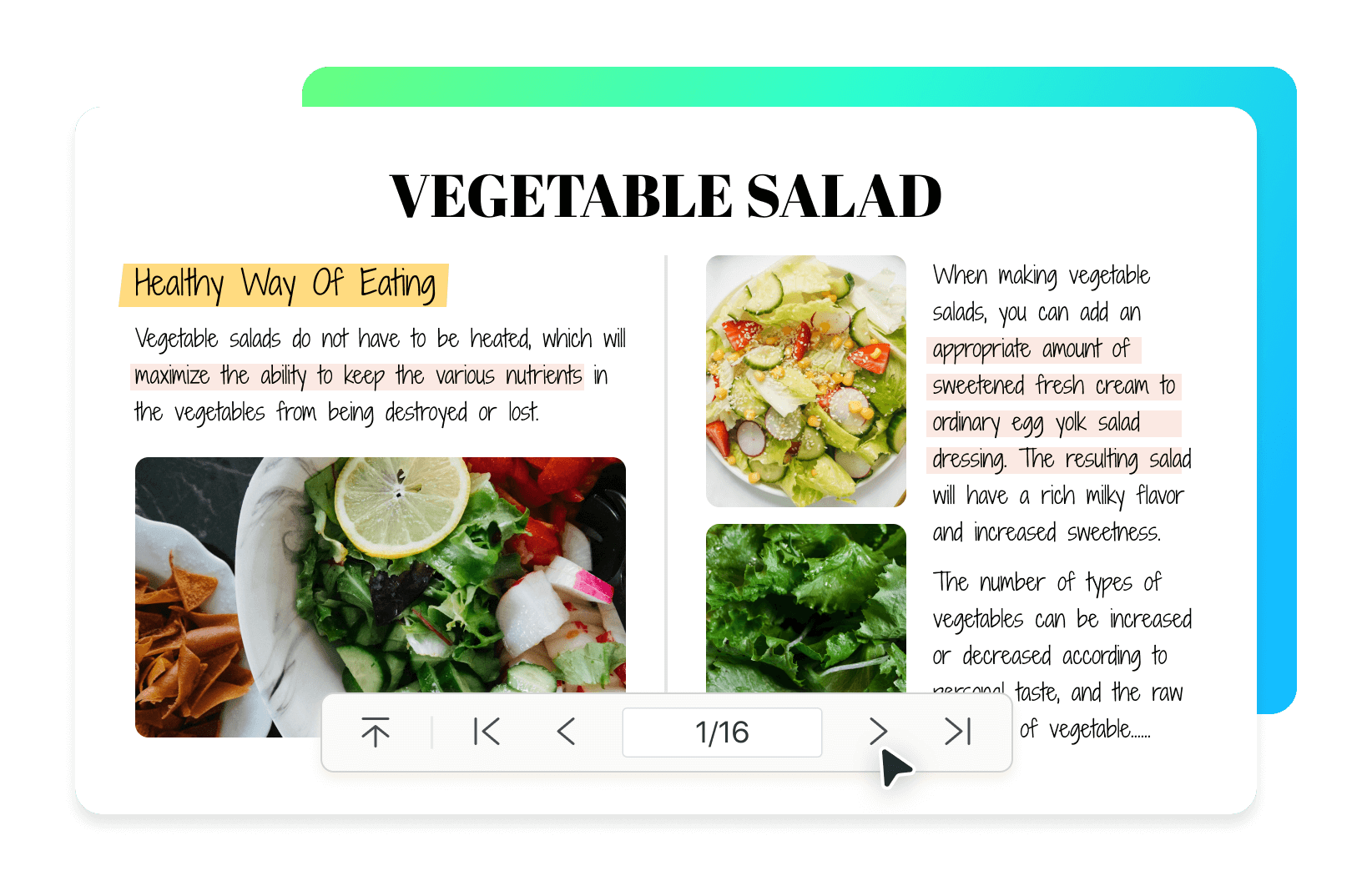Using Page Navigation For Cohesiveness