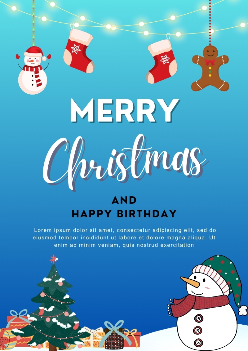 christmas birthday wishes