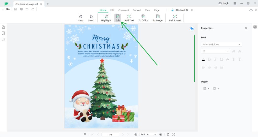 customize merry christmas message