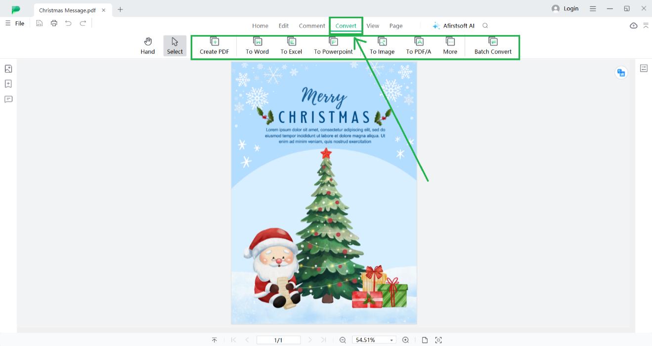 convert happy christmas messages card