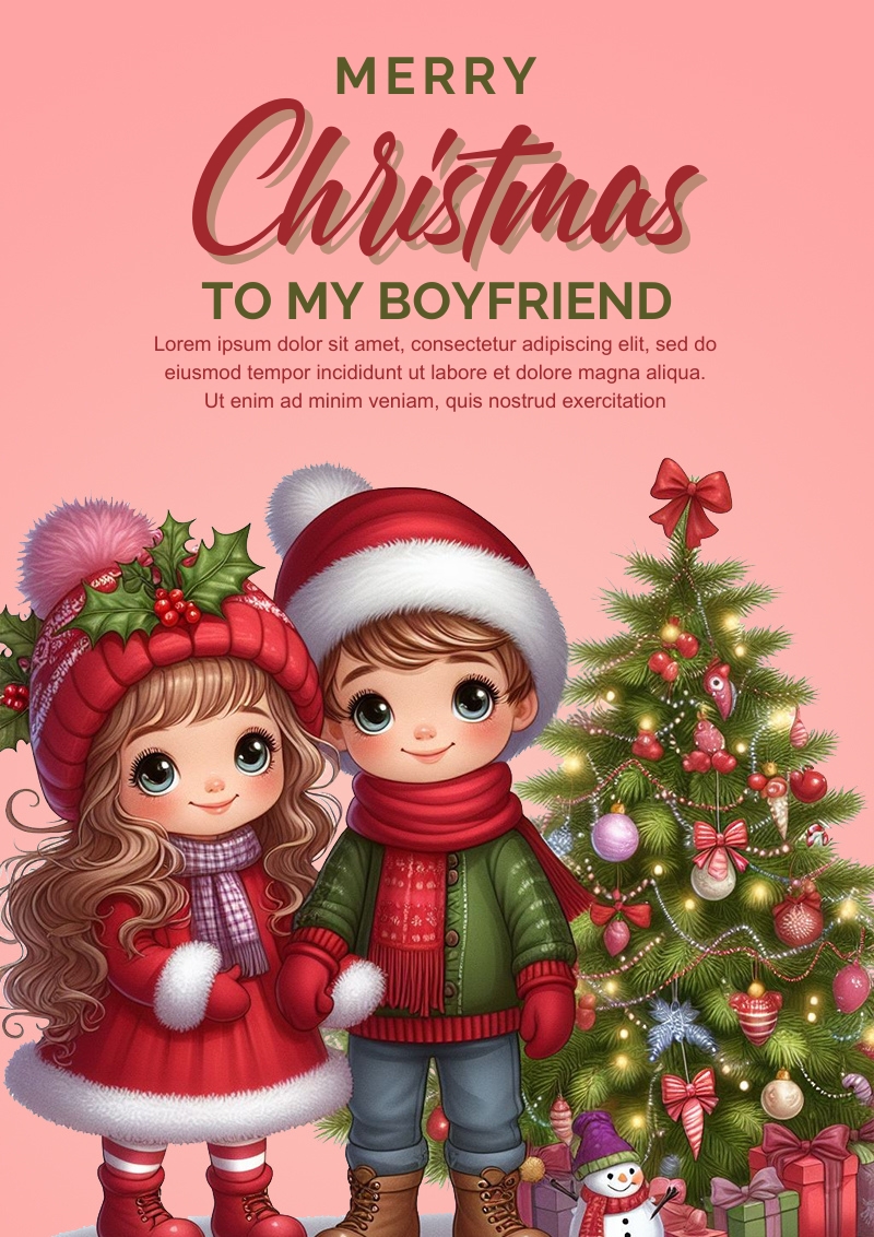 christmas message for boyfriend