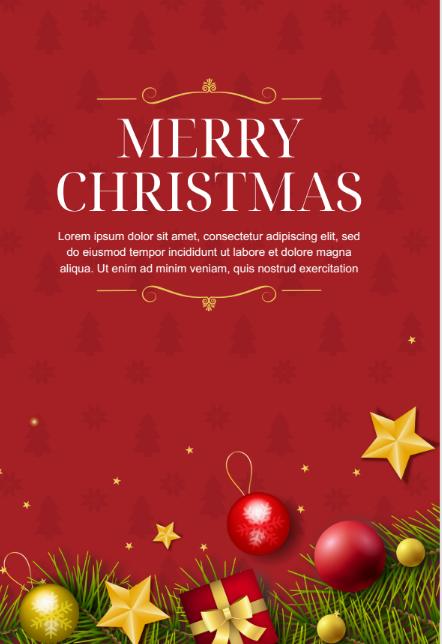 merry christmas wishes to employees card