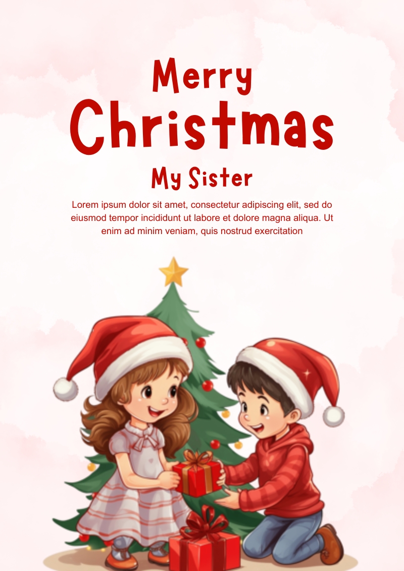 Merry Christmas Sister Messages