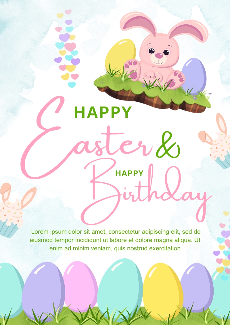 easter birthday card