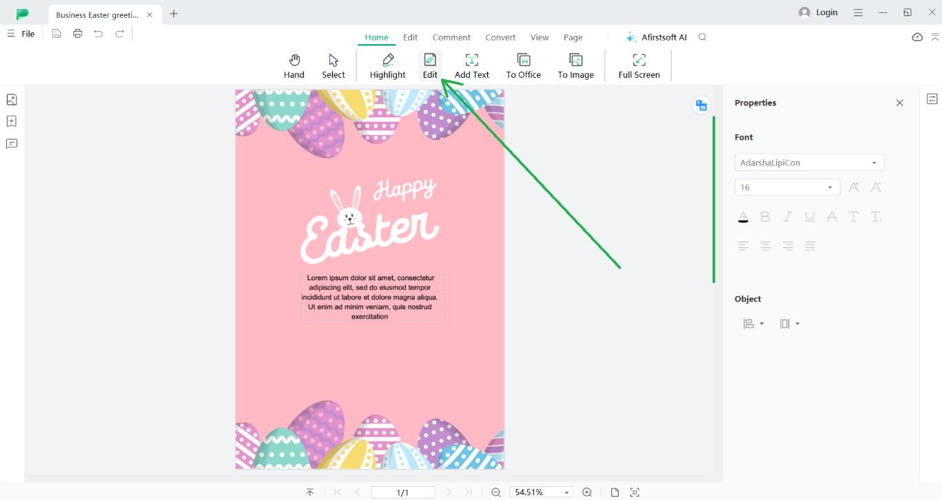 edit business easter wishes