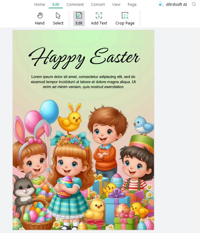 edit happy easter wish message 