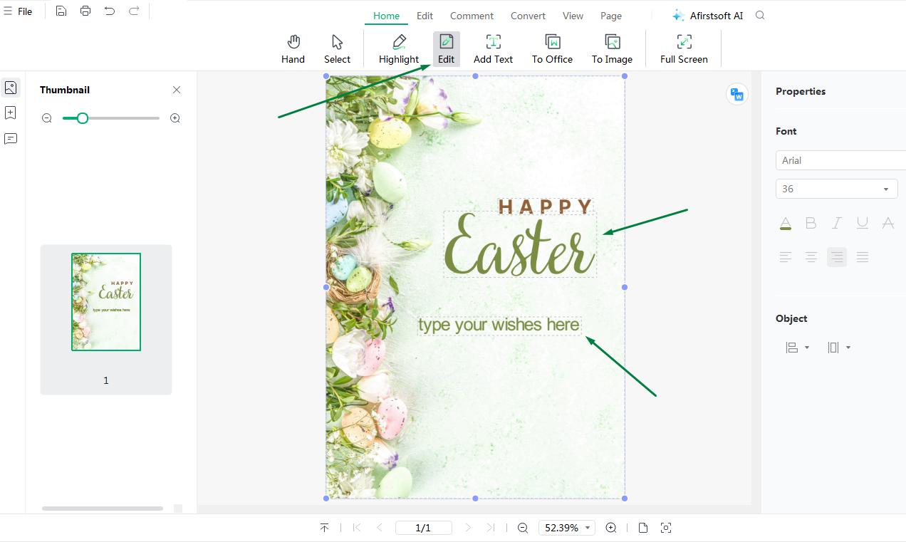 personalize easter greetings