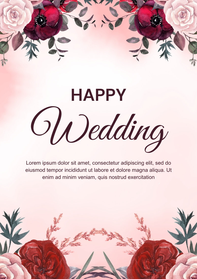 happy wedding greeting