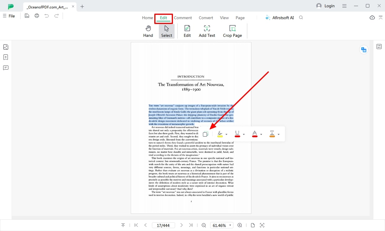 edit the pdf content