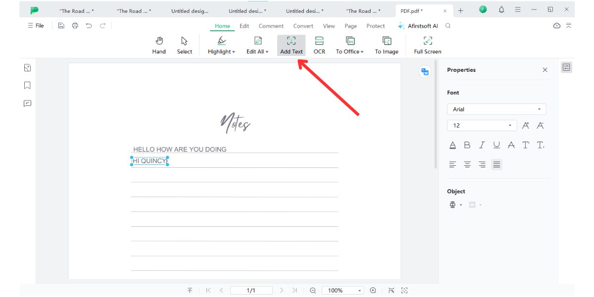 editing form fields for interaction in afirstsoft pdf