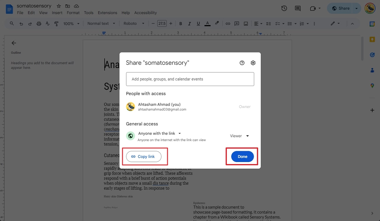 share pdf with google docs