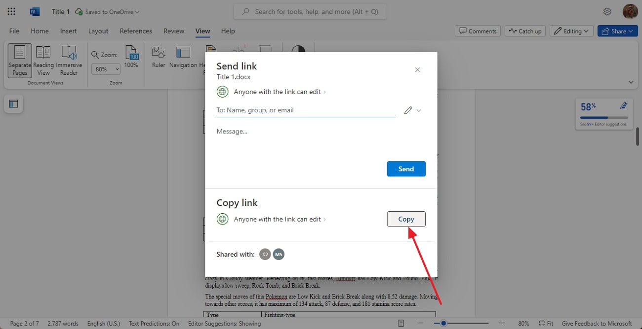 adjust onedrive sharing settings