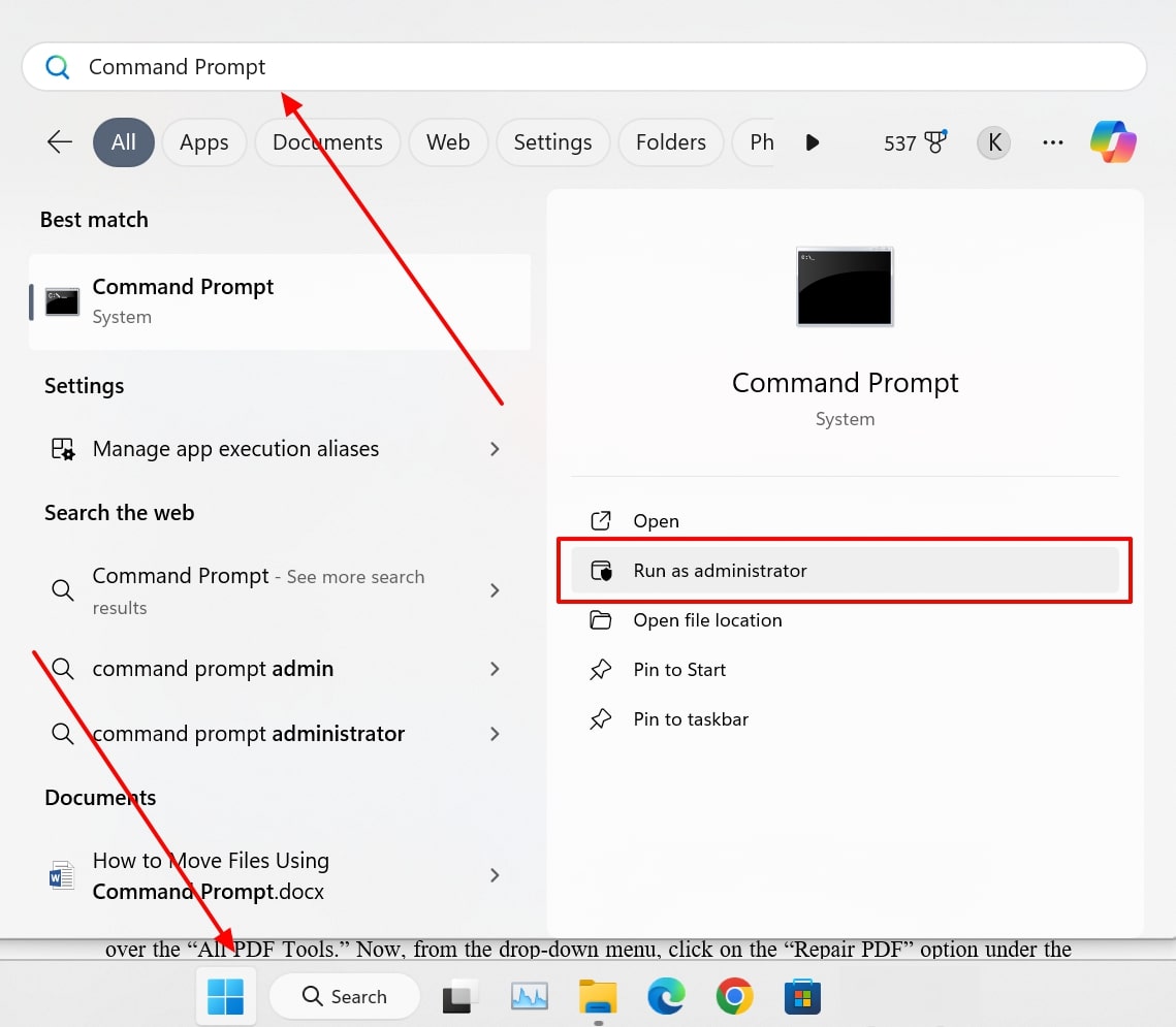 run command prompt as administrator