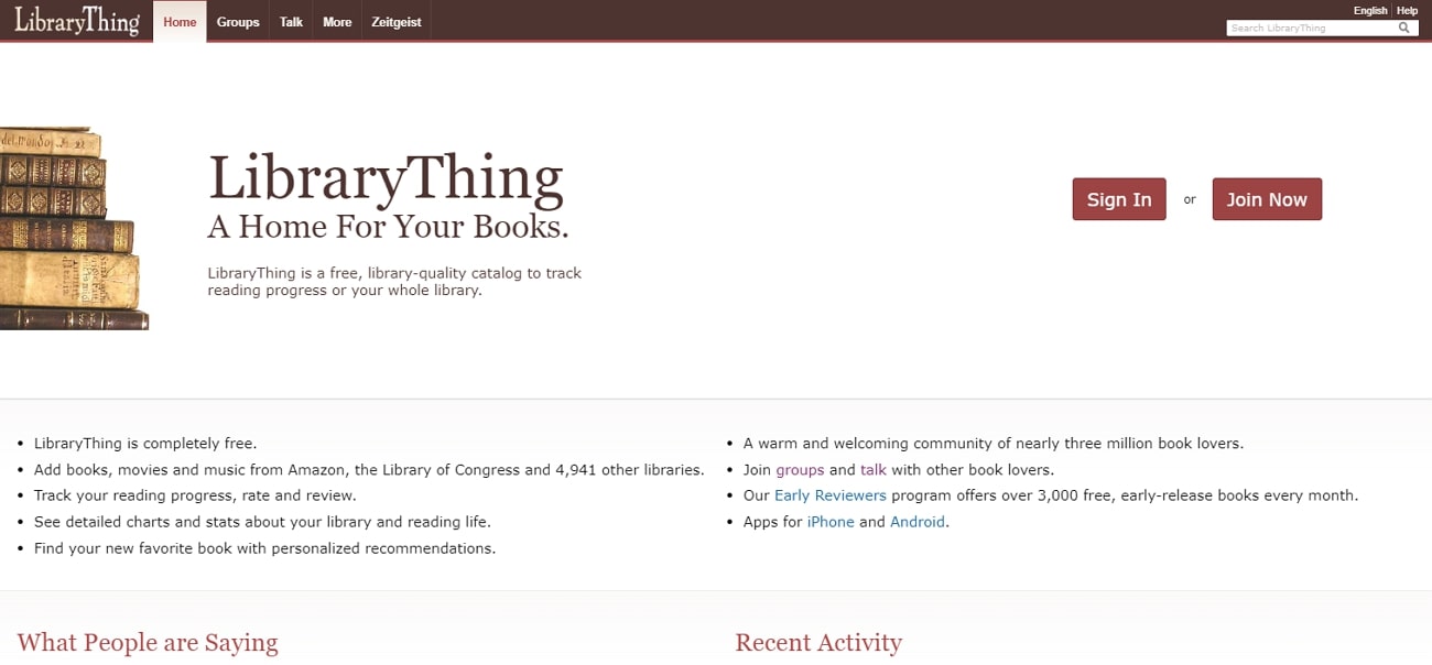 librarything goodreads alternative