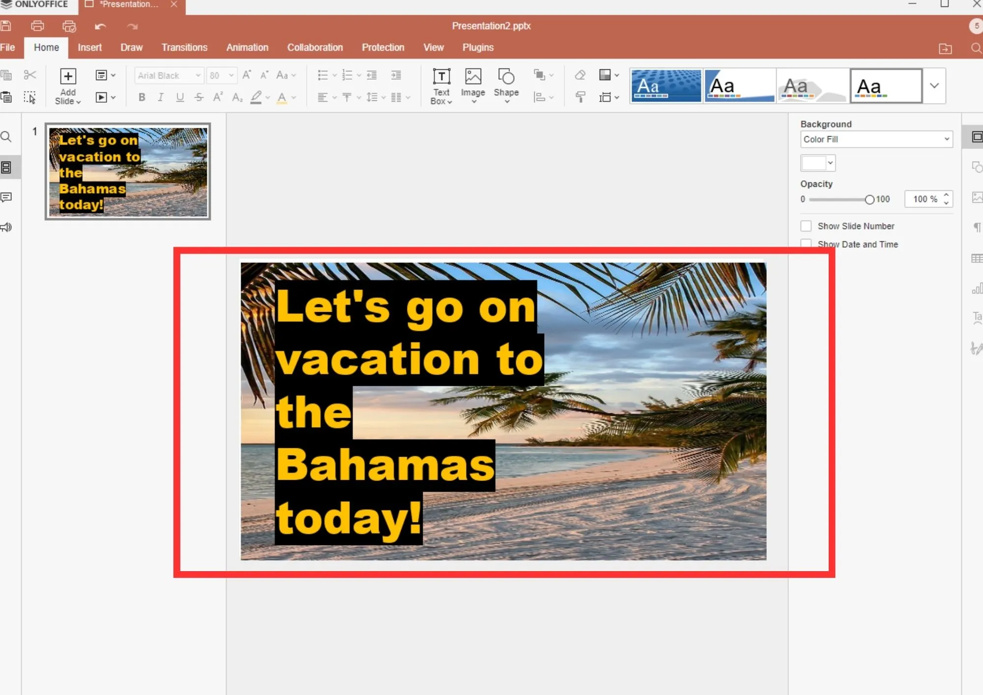 create powerpoint slide show