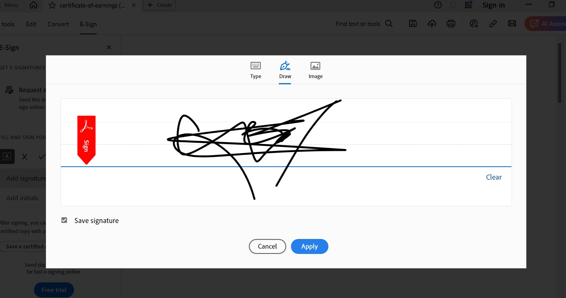 Simple Methods for Copying Signatures from PDF Files