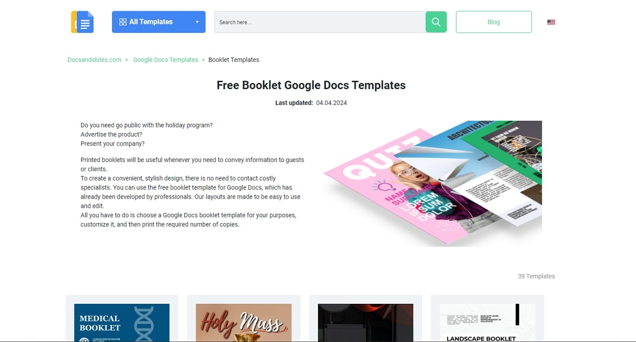 docsandslides google docs booklet templates