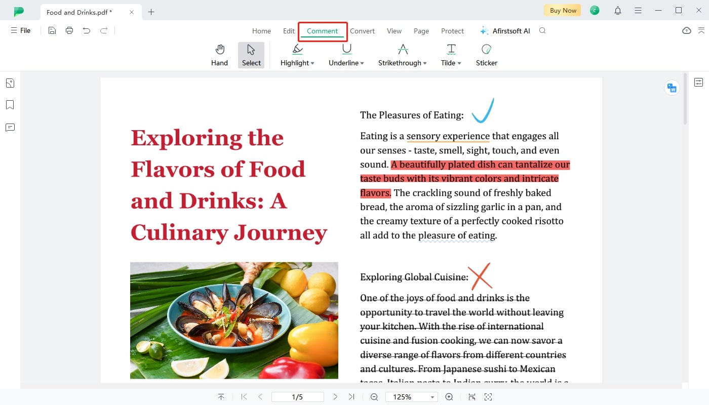 Annotate PDF in Afirstsoft PDF