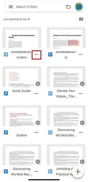 access google docs iphone